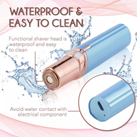 USB carga belleza multifuncional indoloro eléctrico 2-en-1 removedor de pelo portátil impermeable IPX4 Mini lápiz de cejas