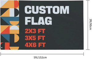 Заводской изготовленный на заказ 3 Х5 футов флаг дружбы США и Мексики черный флаг 3 Х5 футов сад Баннер для помещений на открытом воздухе идеальное украшение - Product Image 4