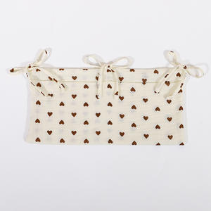 Bolsa colgante <span class=keywords><strong>de</strong></span> doble bolsillo para almacenamiento <span class=keywords><strong>de</strong></span> <span class=keywords><strong>pañales</strong></span> <span class=keywords><strong>de</strong></span> bebé y cochecito envolvente <span class=keywords><strong>de</strong></span> cama <span class=keywords><strong>de</strong></span> algodón puro para niños - Product Image 2