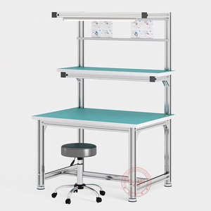 Nhà Máy Bán Buôn Nhôm Bàn Làm Việc Với Bánh Xe Nhà Để Xe Bàn Làm Việc Dây Chuyền Sản Xuất Bàn Làm Việc - Product Image 5