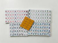 Jeu de Mahjong américain en acrylique à 7 couches, design Walk with Me, tuiles de Mahjong personnalisées de luxe sculptées, 160 tuiles