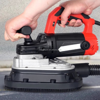 Meuleuse à béton portative à trois têtes, machine électrique portable pour le meulage des sols en ciment, pour la rénovation des murs et des sols en époxy