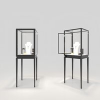 Petite vitrine à bijoux de luxe moderne et écologique avec éclairage LED pour les boutiques de détail et les stands d'exposition