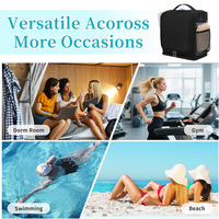 Sac de Douche Portable en Maille, Trousse de Toilette de Voyage