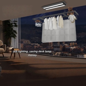 Manufacturer direct sales intelligent voice controlled <b>drying</b> LED lighting remote control lifting electric <b>drying</b> <b>rack</b> - Product Image 6