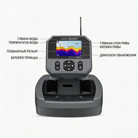 Détecteur de poissons portable LBT-1 3,5 pouces couleur avec sondeur de profondeur et transducteur sonar pour bateaux à appâts