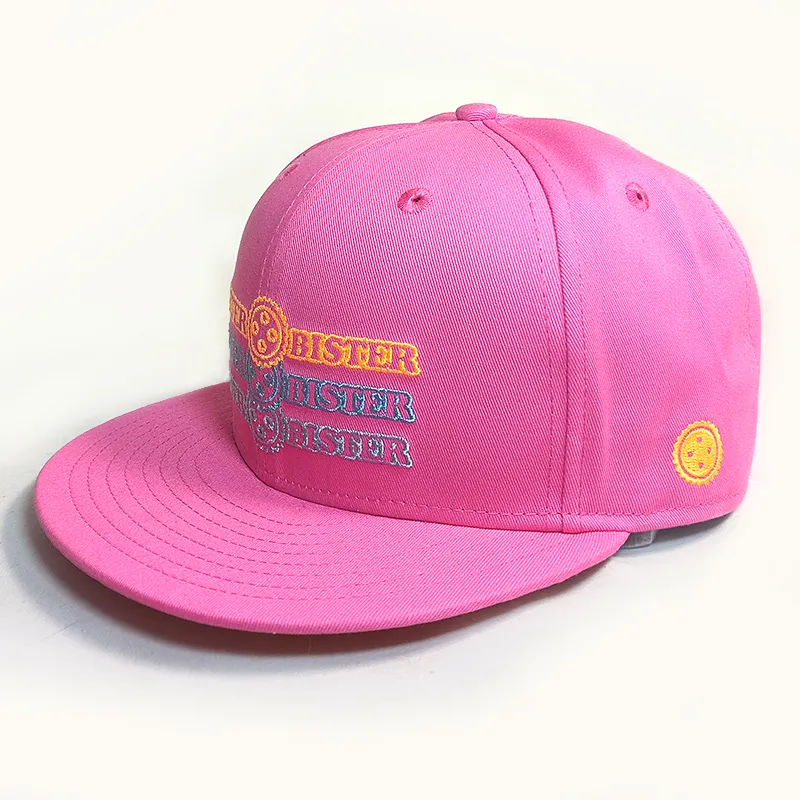 Bister Bright Pink Letters 100% Cotton Custom Parent-Child Kids Fashion Sports Outdoor Baseball Cap Hat