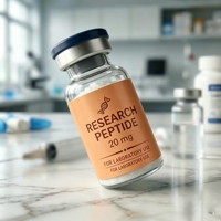 Étiquettes personnalisées en vinyle imperméable couleur pleine pour flacons de peptides 2ml 10ml 15ml pour poudres de peptides