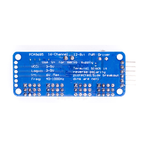 KUONGSHUN OEM ODM 16-kanaals 12-bit PWM/Servo driver-I2C interface-PCA9685 voor Arduino Raspberry <span class=keywords><strong>Pi</strong></span> Shield module Servo Shield - Product Image 4