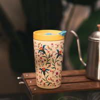 Promoción de Venta: Taza de Café de Acero Inoxidable Reutilizable de 14 oz, Portátil, para Regalos Navideños