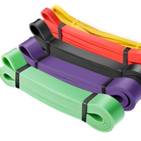 Bandas de Resistencia de Látex Antideslizantes para Ejercicios de Yoga para Brazos