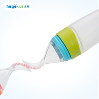 Offre Spéciale Sans BPA Silicone Squeeze Doux Bébé Biberon Avec Cuillère