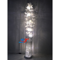 Design moderne Décoration Cadeau En Aluminium fleur atmosphère led lampadaires permanent