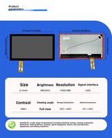 Nueva Pantalla Táctil Capacitiva HD con Pantalla LED, Controlador USB de Laminación Completa, Compatible con HMI Android/Linux, Preparada para Realidad Virtual