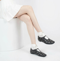 Nouvelles chaussettes en coton pour femme 2026, exclusives, style européen, luxe léger, avec revers, respirantes, absorbant la transpiration, décontractées et tendance