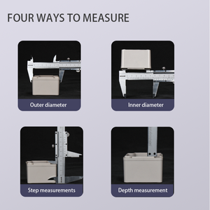 Vernier kaliber 200mm, alat pengukur Insize baja tahan karat akurasi IP54 0.04mm resolusi 0.02mm presisi - Product Image 4