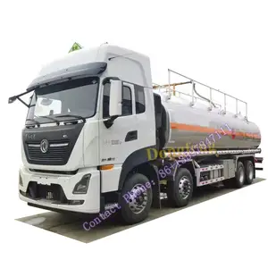 Yüksek kaliteli 8x4 8000 galon yakıt teslimat kamyonu fiyat benzin petrol tankeri dizel yakıt deposu kamyon Dongfeng 30000 litre yağ tankı