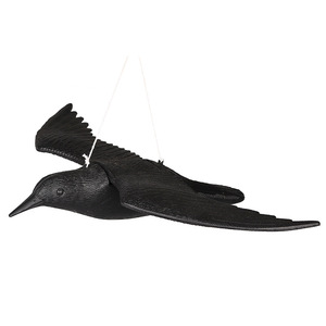 Statue répulsive pour oiseaux très efficace et best-seller, qui simule la chasse et utilise du leurre à corbeaux noirs comme attractif. - Product Image 3
