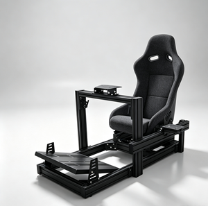 Simulateur de course automobile en aluminium robuste avec plateforme de mouvement, simulateur de conduite immersif pour IRacing/<span class=keywords><strong>Assetto</strong></span> <span class=keywords><strong>Corsa</strong></span> - Product Image 4