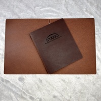 Porte-menu en cuir véritable fait main, classique, rectangulaire, 9x11,5 pouces, A4, cadeau d'affaires, accessoires de mode de luxe