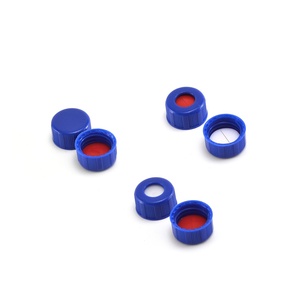 SIRUINING 9-425 HPLC Vial Caps Screw Neck Open Vial Lids with Septa Industrial Chemical Use Bottle Closures