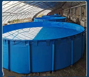Staffa di buona qualità grande stagno per pesci portatile all'aperto in plastica in Pvc telone Mobile acquario - Product Image 3