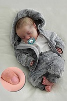 Boneka Bayi Reborn 20 Inch, Mirip Bayi Asli, Bahan Vinyl Lembut, Mainan Bayi Baru Lahir Realistis untuk Hadiah Anak, Grosir, Custom