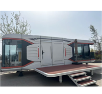 Capsule spatiale hôtelière mobile, maison préfabriquée miniature, maison modulaire en conteneur
