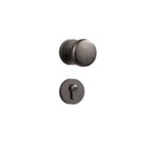 Poignée de porte ovale en bronze antique rétro, forme d'œuf, silencieuse, serrure de porte vintage pour hôtels, porte en bois
