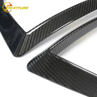 Canards de phares antibrouillard avant en fibre de carbone sèche MODEL S pour Tesla MODELS 2023+ – Séparateurs de pare-chocs et kits carrosserie en carbone (2 pièces/SET)