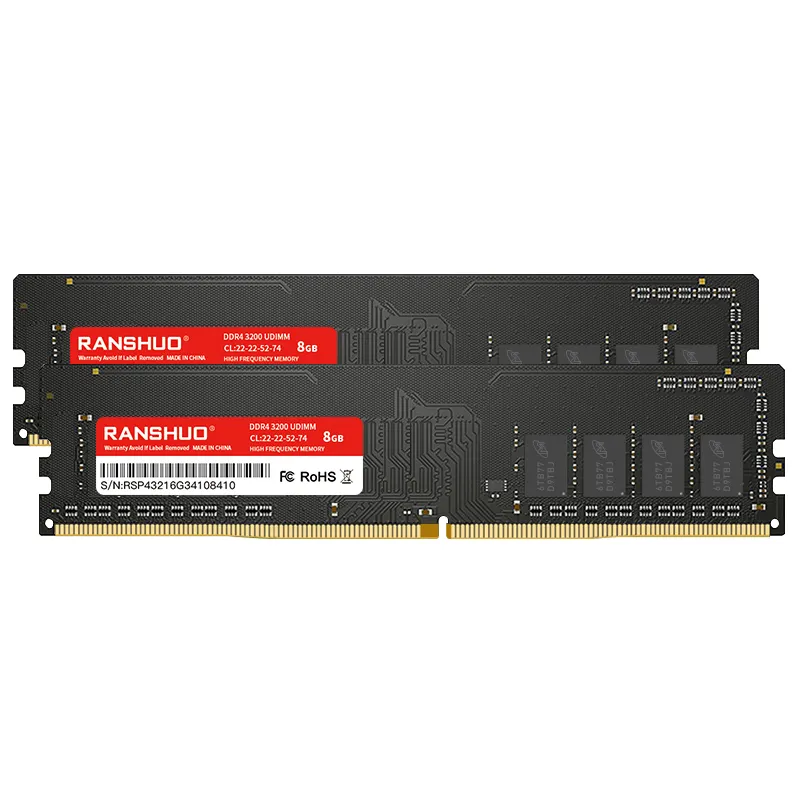 Jieshuo RAM Memoria RAM DDR4 8GB 16GB Máy tính để bàn máy tính xách tay 3200 MHz mới UDIMM SODIMM rams