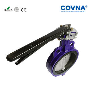 Vannes papillon en fonte à grand diamètre à joint souple, à turbine remplaçable, à commande manuelle, conception à clapet, produit de haute qualité, directement de l'usine - Product Image 3