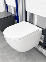 WC suspendu moderne en céramique monobloc Tornado Flush, avec siphon en P rond, certifié CE Europe