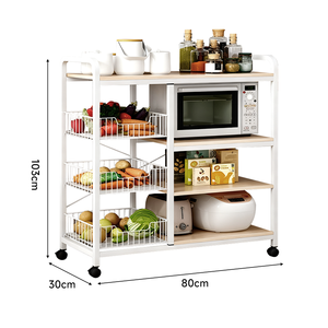 Étagère de cuisine réglable robuste <span class=keywords><strong>sur</strong></span> <span class=keywords><strong>roulettes</strong></span>, unité de rangement <span class=keywords><strong>sur</strong></span> <span class=keywords><strong>roulettes</strong></span> - Product Image 2
