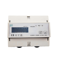 Medidor de Energía Trifásico para Riel DIN con Pantalla LCD Tuya 4G, 80A, Función Multitarifa Directa, Medidor Eléctrico, Medidor de Potencia, Medidor de kWh