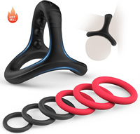 Lot de bagues péniennes en silicone en gros avec 7 tailles différentes pour homme, pour retarder l'éjaculation, plus longue durée, plus résistantes et extensibles