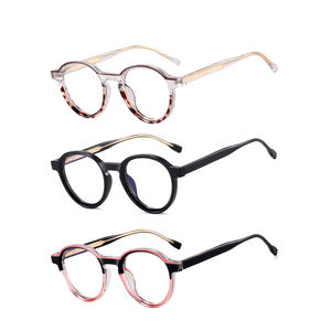 Lunettes pour femmes Nouvel An 2024 Lunettes TR90 + CP Ronde Optique Bleu Lumière Blocker <span class=keywords><strong>Photochromique</strong></span> Et <span class=keywords><strong>Anti</strong></span>-Bleu <span class=keywords><strong>Lunette</strong></span> - Product Image 1