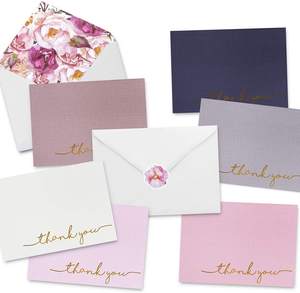 KYW papier personnalisé Double face imprimé affaires voeux merci cartes postales <span class=keywords><strong>carte</strong></span> <span class=keywords><strong>postale</strong></span> - Product Image 3