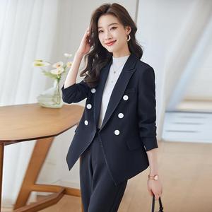 Pantalons de mode pour femmes de haute classe, de haute qualité, pour occasions formelles, costume à manches longues, costume d'affaires, ensemble deux pièces - Product Image 5