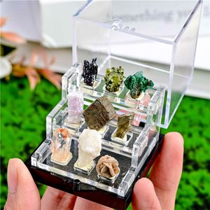 Caja de Muestras de Cristales Minerales Naturales al por Mayor, Variedad Popular de Artesanías de Cristal Hechas a Mano para Regalos - Product Image 1