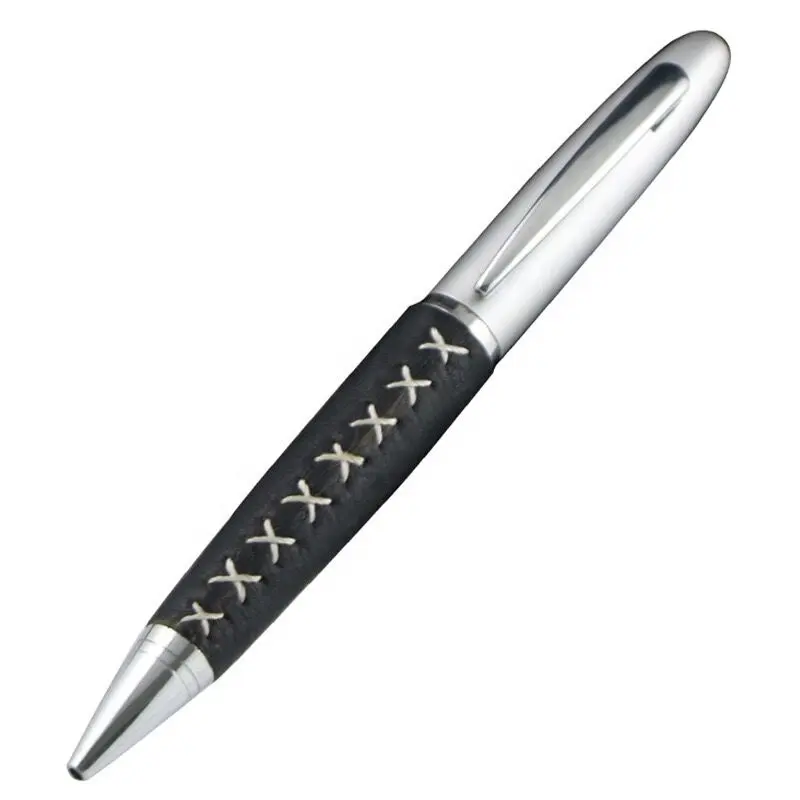 Goede Kwaliteit Metalen Pen Op Maat Gemaakte Super Lederen Cover Metalen Pen Met Snelle Levering