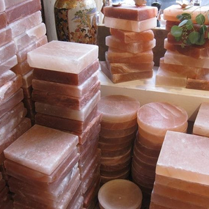 Plaque de cuisson en sel de roche de l'Himalaya, forme ronde, technique de sculpture à la main durable, certifiée ISO/KOSHER/HACCAP pour la cuisine, le barbecue, souvenir - Product Image 5