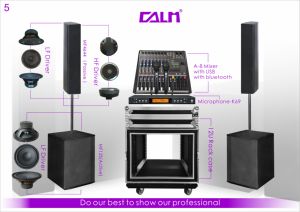 DJ güç hoparlör kutusu tek 4*6.5 ''450W pasif profesyonel ses 6.5 inç sütun tam aralık sistemi üst - Product Image 2