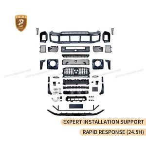 Kit de carrocería de Material PP para <span class=keywords><strong>Mercedes</strong></span> Benz Clase G W464 Upgrade Facelift W465 Bra-B, piezas de carrocería de montaje de parachoques trasero delantero de coche - Product Image 4