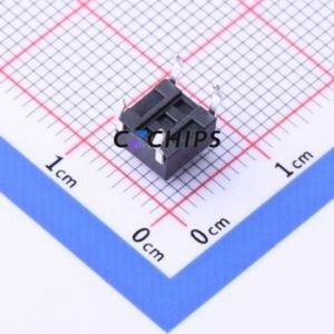 1825910-7 Tactile Switch Through hole Component (THT)-4P,6x6mm Switch Single Pole Single Throw Round Button 2.6N Through Hole - Product Image 2