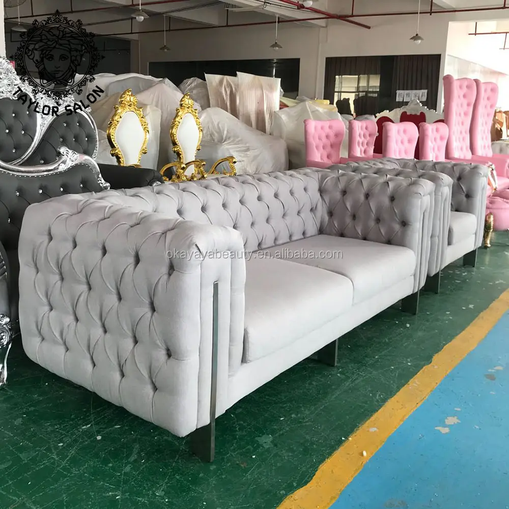 Salón de belleza, muebles de salón de belleza, sofá, silla de espera