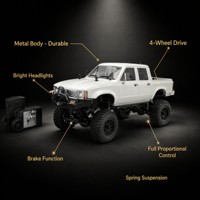 Camionnette RC en métal 4x4 télécommandée, style vintage, pour la route, vente en gros, jouet, OEM ODM, certifié EN71 CE, pour adultes, avec chargeur