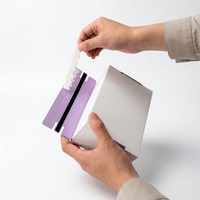 Boîte d'emballage cadeau pliable en papier coloré, impression de votre propre logo