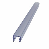 Perfil de Aluminio en Forma de U, Tira de Sellado de PVC para Vidrio de 5 mm, Combinado con Aluminio