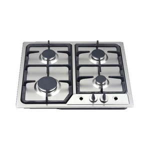 Fogão a Gás Portátil de Aço Inoxidável com 4 Queimadores Integrados, Operado por Bateria Elétrica para Uso Externo - Product Image 3